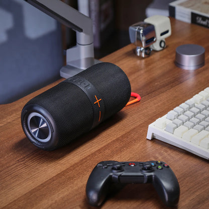 Maplin Party Portable Wireless BT Speaker 2X 10Watts USB-C Charging  - Black