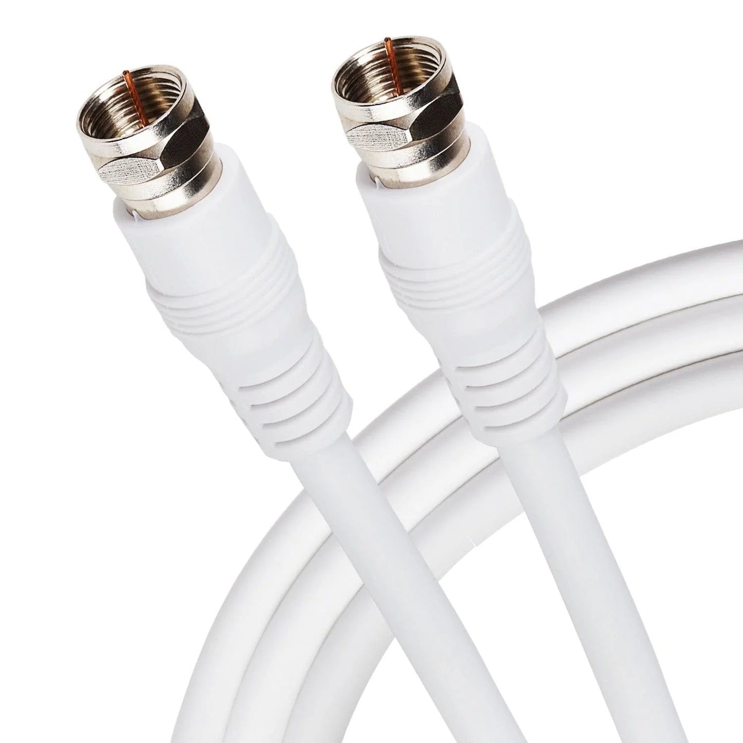 Maplin F Type Male to F Type Male TV Satellite Aerial Coaxial Cable White