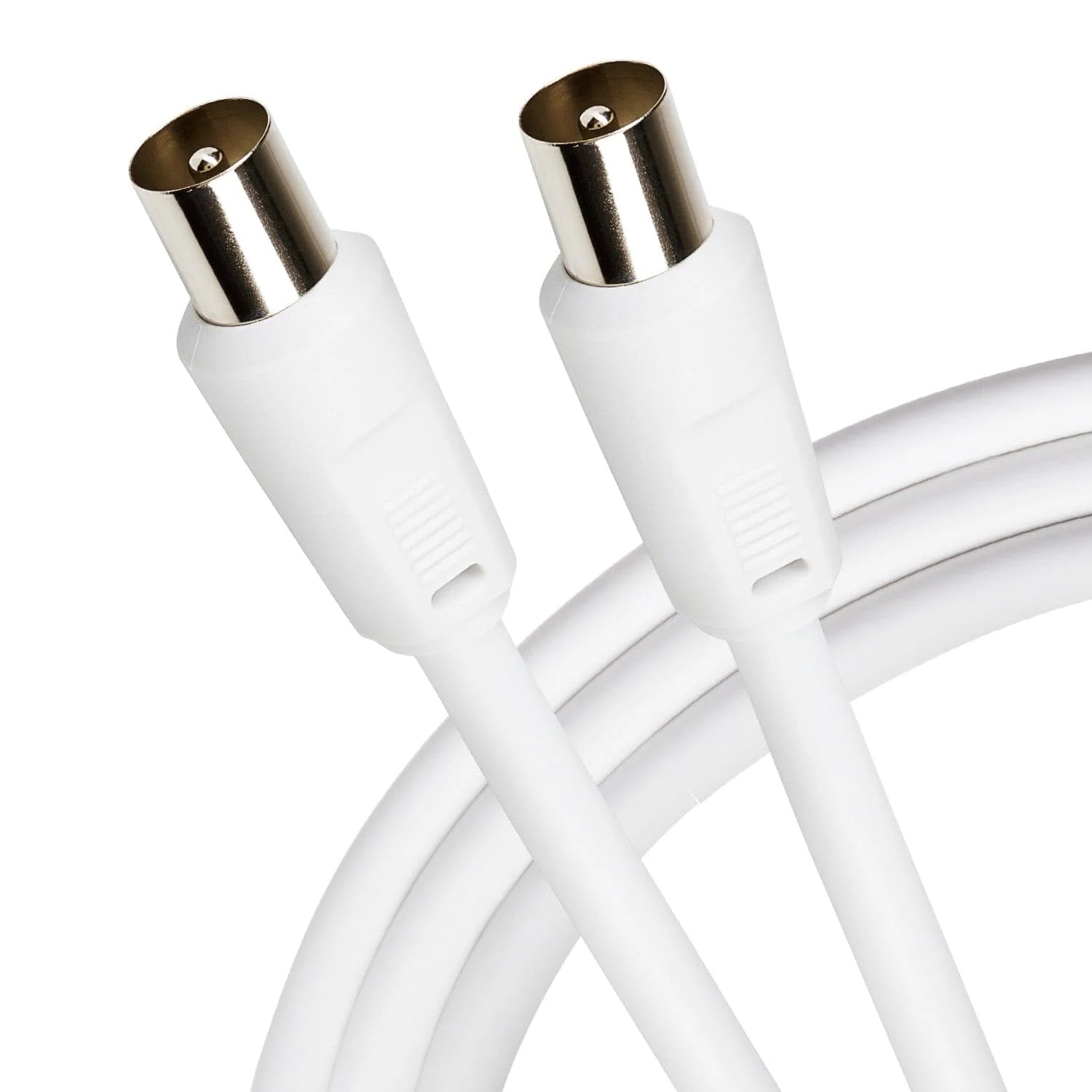 Maplin TV Aerial Cable Coaxial RF Male to RF Male - White