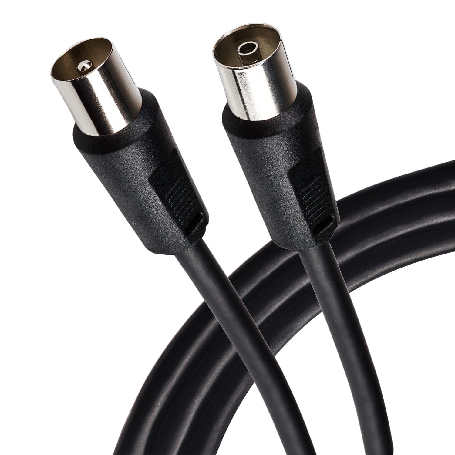 Maplin TV Aerial Extension Cable Coaxial RF Male to RF Female - Black