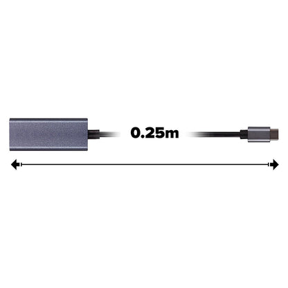Maplin USB-C to RJ45 Ethernet Gigabit Network LAN Adapter 0.25m Cable