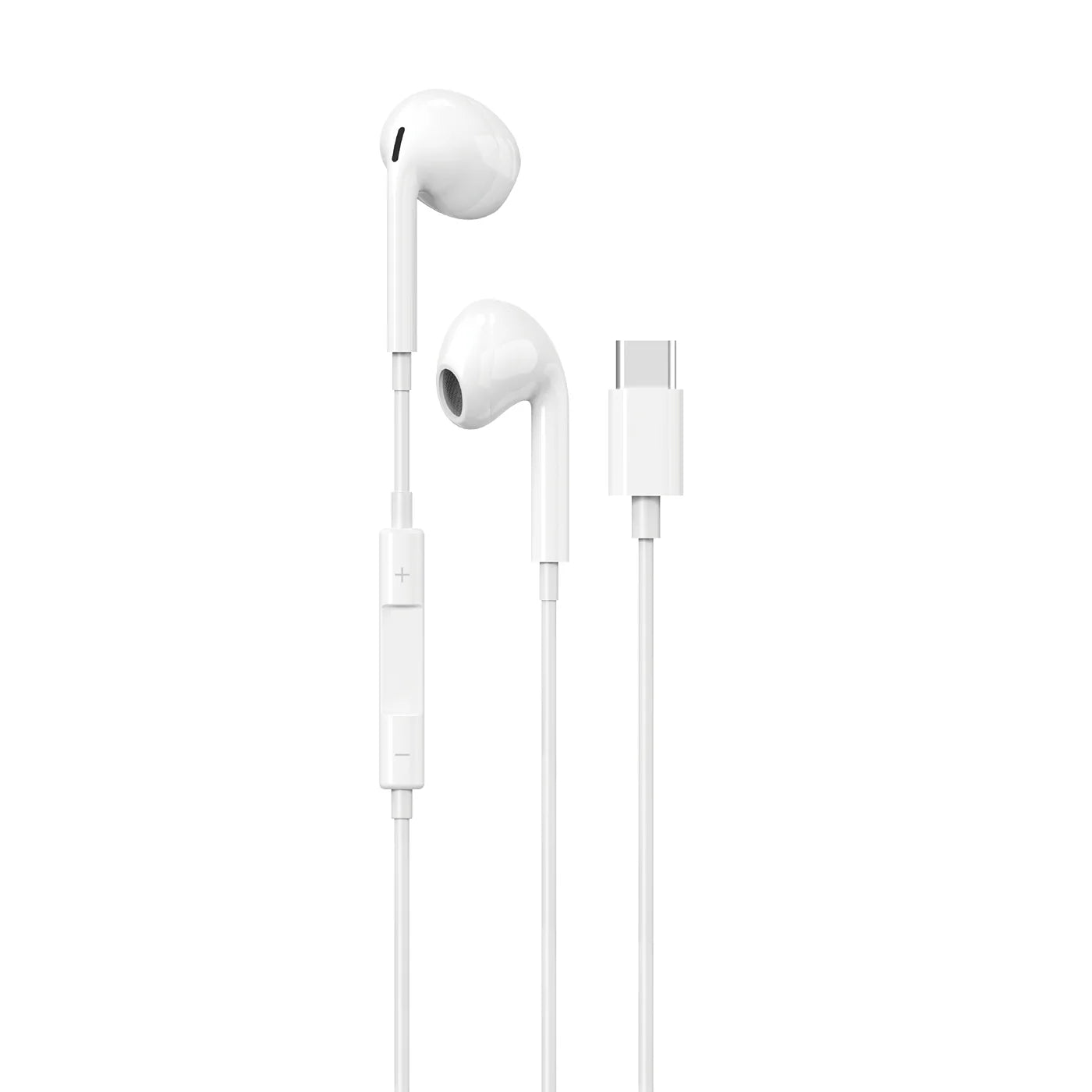 Maplin Wired Earbuds USB-C Classic Fit Hands Free Calling Volume Button