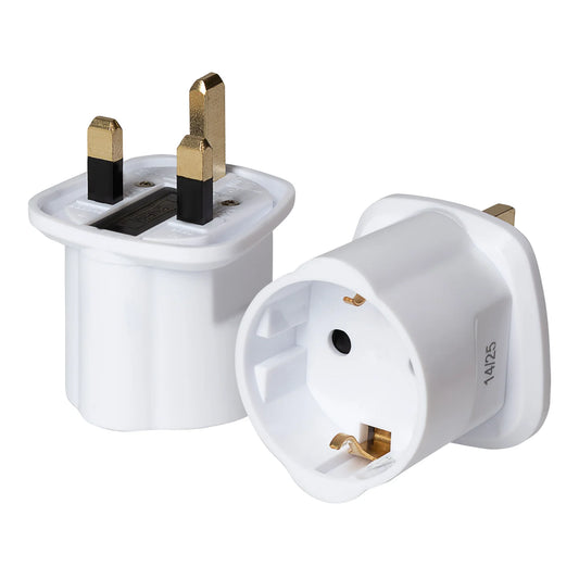Maplin Schuko Plug to UK Mains Plug Converter 13 Amp Travel Adapter
