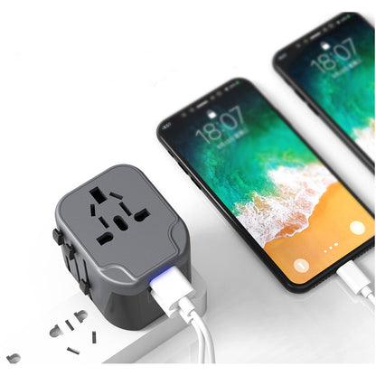 Maplin Worldwide Travel Adapter Wall Charger with 2x USB-A Ports - Pack of 2