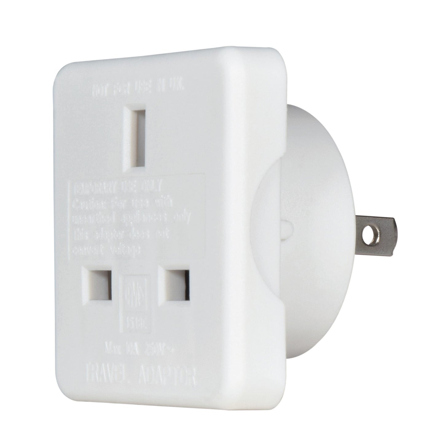Mercury UK to USA Mains Travel Adaptor 10A