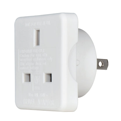 Mercury UK to USA Mains Travel Adaptor 10A