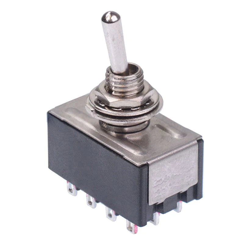 On-Off-On Latching Mini Toggle Switch 4PDT – The Electronics Hub
