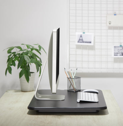 ProperAV LITE Stand Up Desk Converter with Variable Height Settings - Black