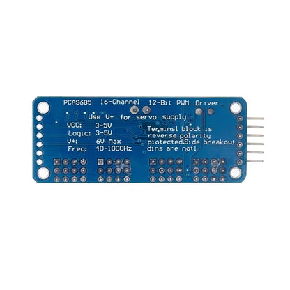 Raspberry Pi PCA9685PW 16-Channel I2C Servo Shield and LED PWM Driver Board