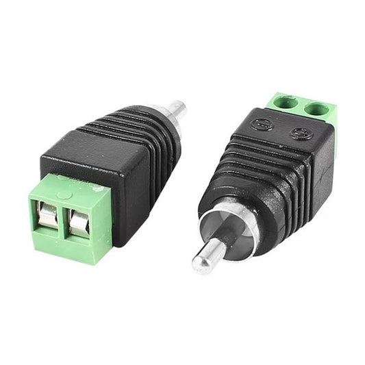 Phono RCA Male Connector Plug with Screw Terminals