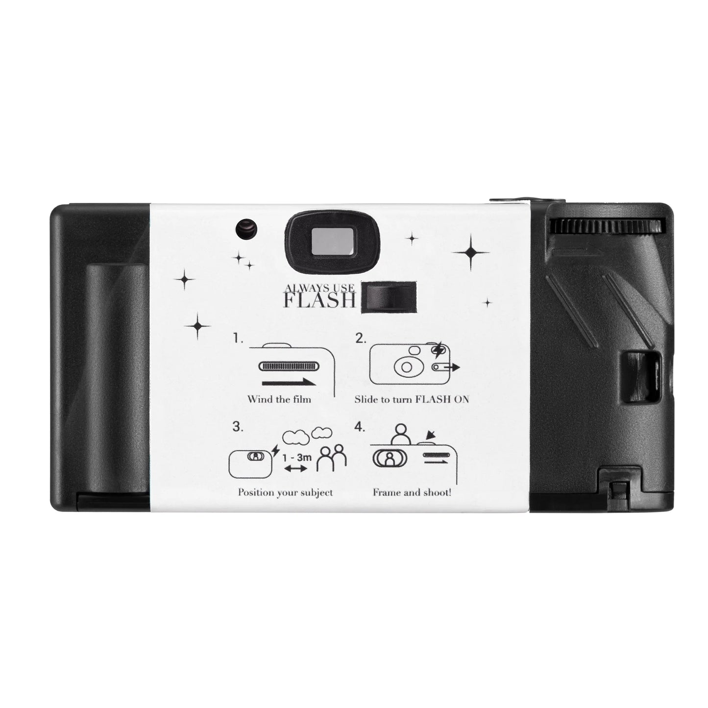 Praktica Single Use Disposable Colour Film Camera with Flash - Wedding White - Single