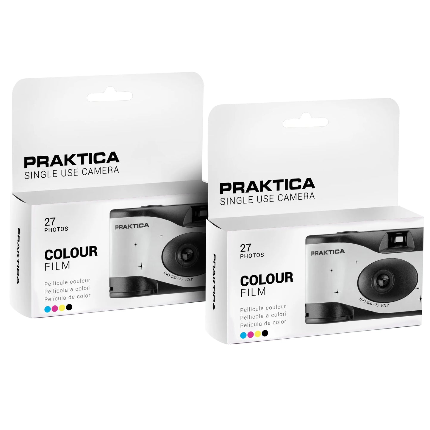 Praktica Single Use Disposable Colour Film Camera with Flash - Wedding White - Single