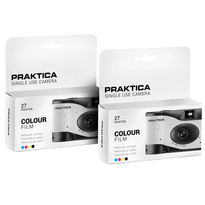 Praktica Single Use Disposable Colour Film Camera with Flash - Wedding White - Single