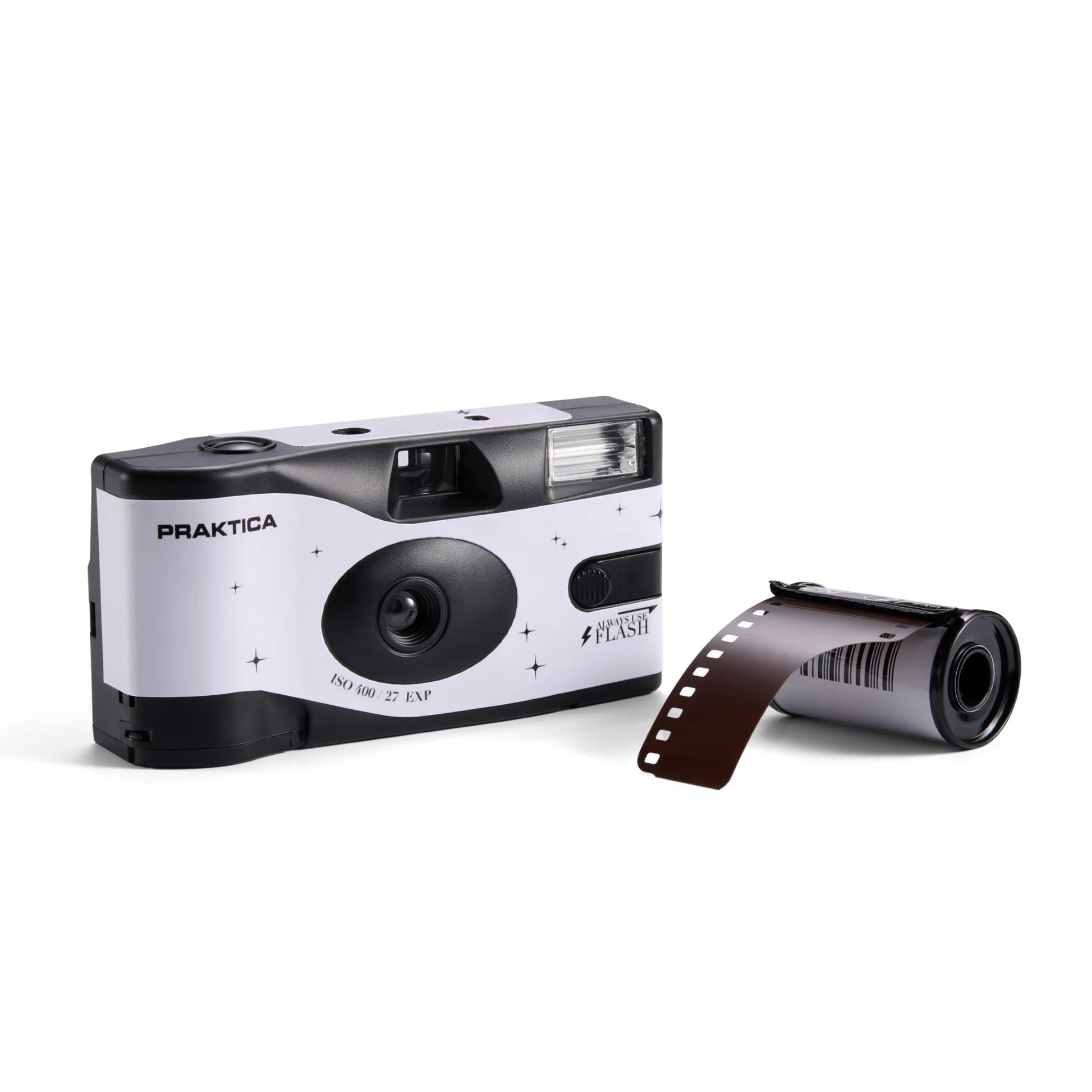 Praktica Single Use Disposable Colour Film Camera with Flash - Wedding White - Single