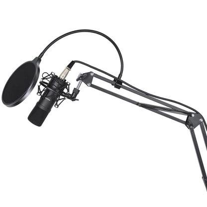 ProSound USB Condenser Cardioid Microphone with Boom Arm Kit including Pop Filter