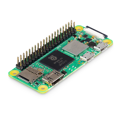 Raspberry Pi Zero 2 W With Headers Single Board