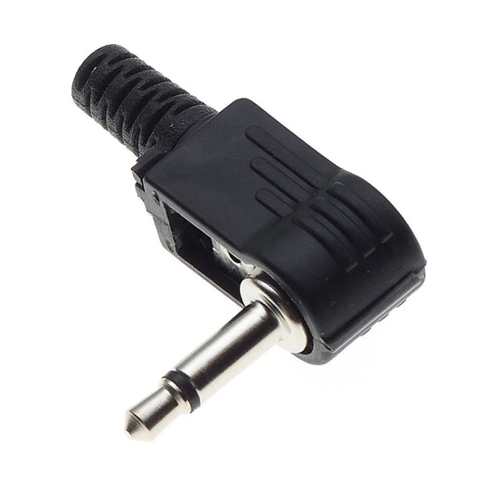 90 Degree Right Angled 3.5mm Mono Audio Jack Plug Connector Solder Tags