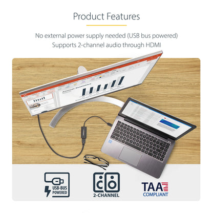 StarTech USB to HDMI graphics adapter 1920 x 1200 pixels