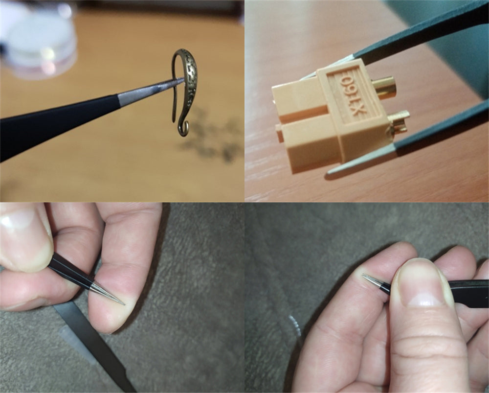 Tweezers Set Precision Anti-static ESD Stainless Steel