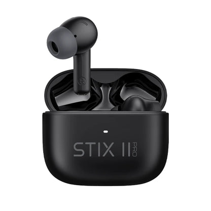 Veho STIX II PRO True Wireless Earphones, Carbon Black