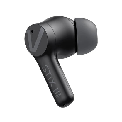 Veho STIX II PRO True Wireless Earphones, Carbon Black