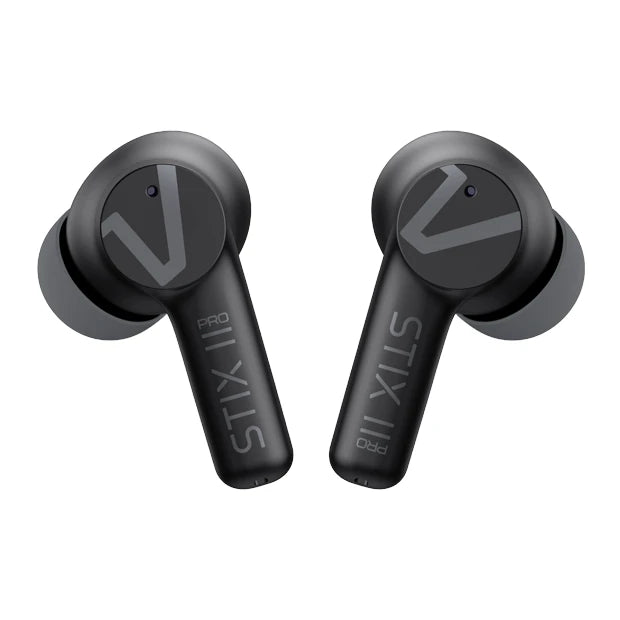 Veho STIX II PRO True Wireless Earphones, Carbon Black