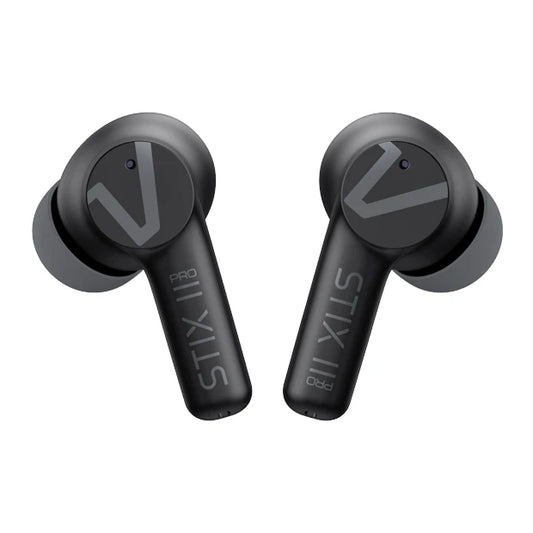 Veho STIX II PRO True Wireless Earphones, Carbon Black
