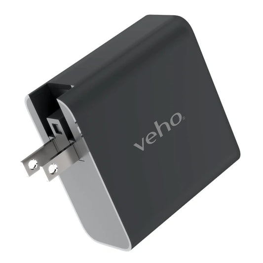 Veho TA-45 4-Port PD Multi Region Universal USB Charger Plug Adapter