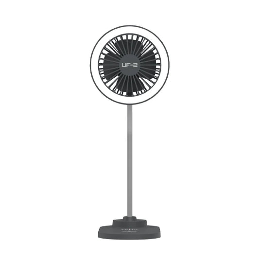 Veho UF-2 3-in-1 USB Desktop USB Fan, Smartphone Charger & LED Lamp