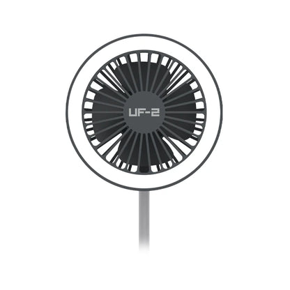 Veho UF-2 3-in-1 USB Desktop USB Fan, Smartphone Charger & LED Lamp