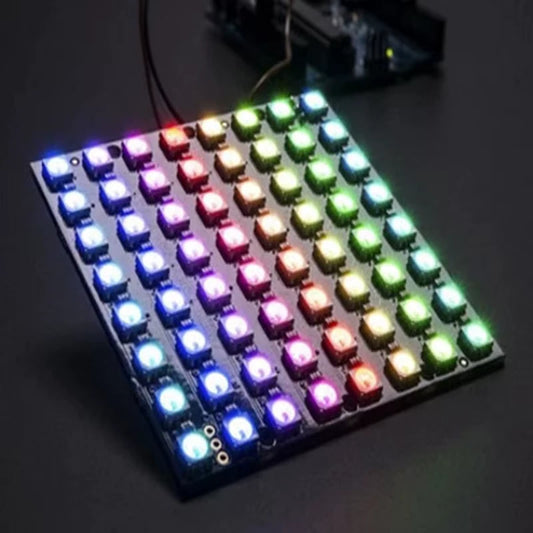 RGB LED Matrix Panel WS2812B 8×8 Addressable 64-Bit 5V