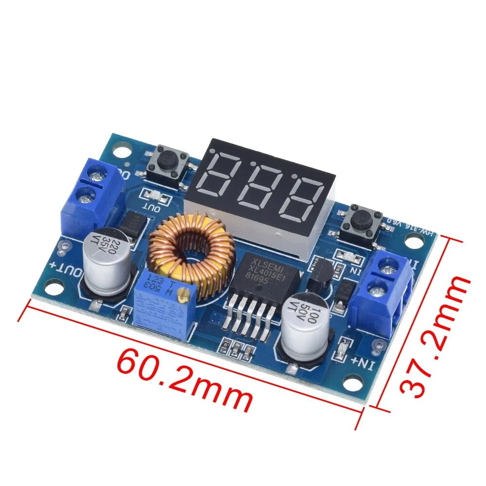 XL4015 with Display Voltmeter Adjustable Step Down Converter 5A 75W