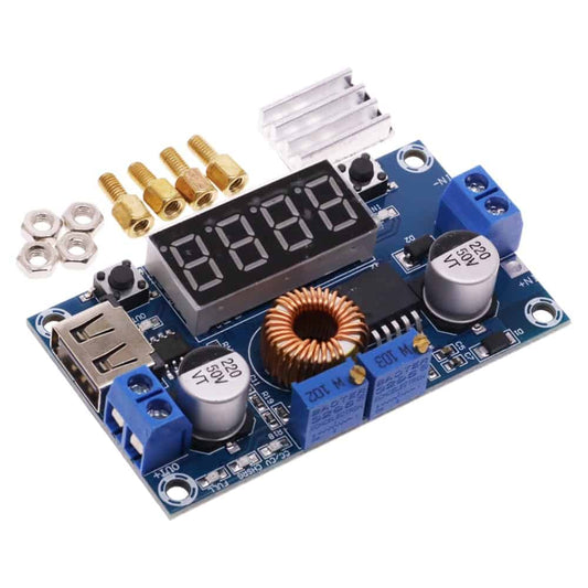 XL4015 with Display Voltmeter Adjustable Step Down Converter USB