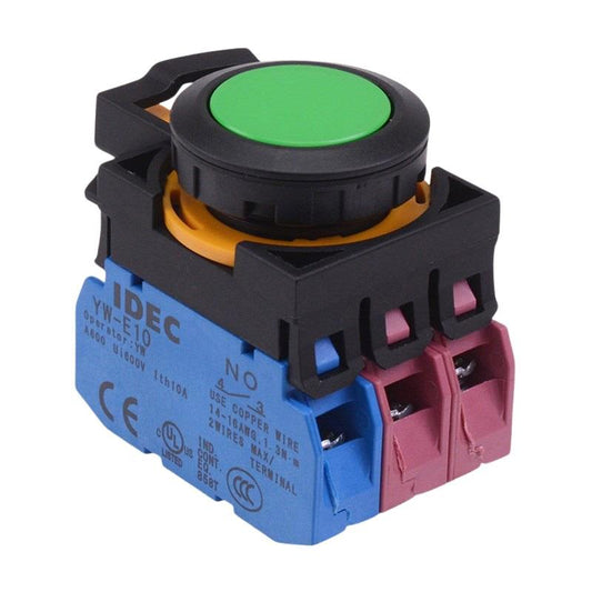 CW1B-A1E12G Green Maintained Push Button Switch 1NO-2NC IP65 IDEC