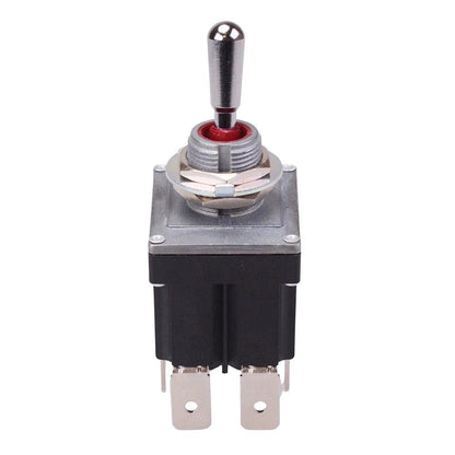 On-(On) Momentary Sealed 12mm Toggle Switch DPDT 12A IP68