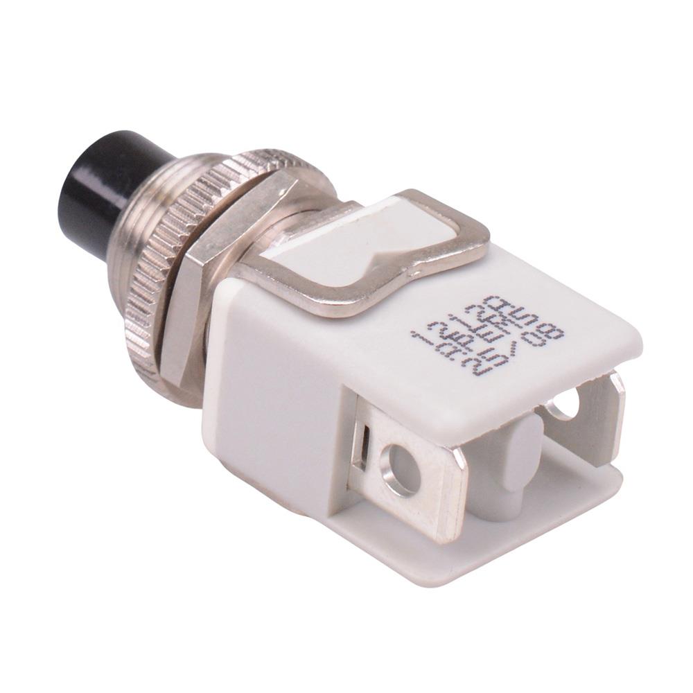 1212A2 APEM On-(Off) Black Momentary Push Button Switch SPST-NC 8A