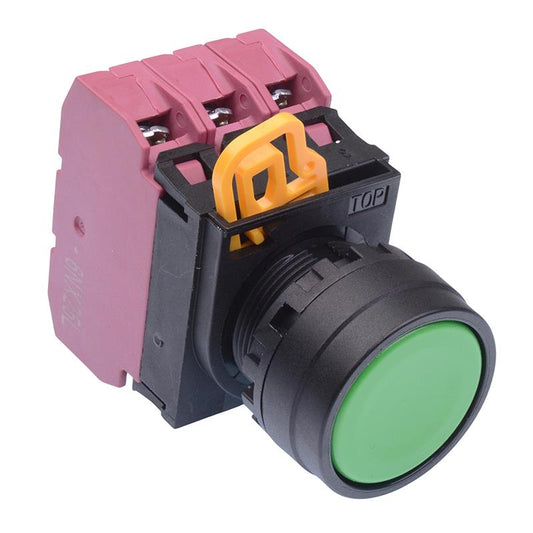 YW1B-M1E03G Green 22mm Momentary Push Button Switch 3NC IP65 IDEC