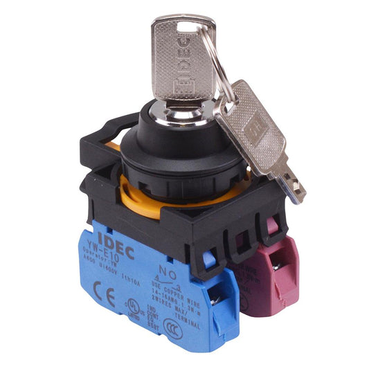 CW1K-3AE11 3 Position Maintained Key Switch 1NO-1NC IP65 IDEC