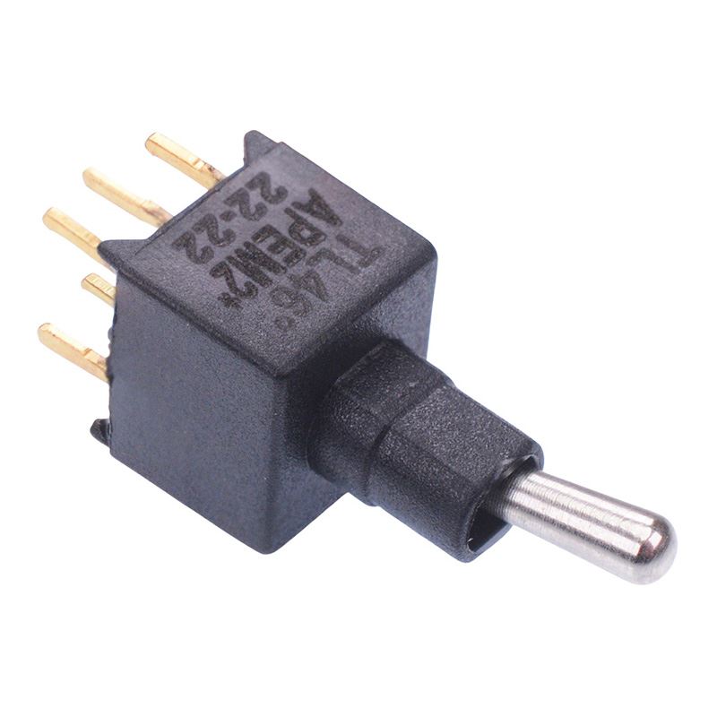 TL46P005000 On-On Sub-Miniature PCB Toggle Switch DPDT APEM