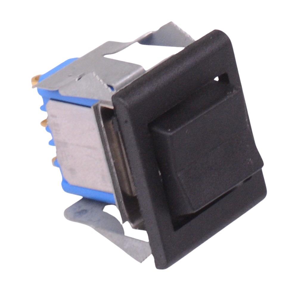 7632AD Black On-(On) Momentary Snap-In Rocker Switch SPDT 4A 30VDC APEM