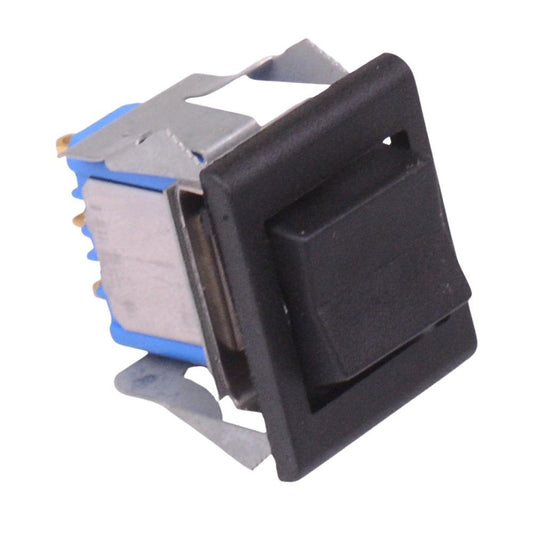 7632AD Black On-(On) Momentary Snap-In Rocker Switch SPDT 4A 30VDC APEM