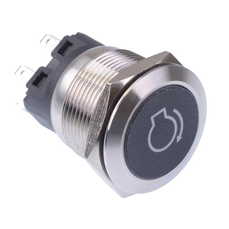 Engine Start' Red LED Momentary 19mm Vandal Push Button Switch SPDT 12V
