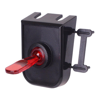 Red 12V illuminated On-Off 12mm Toggle Switch with Panel SPST 20A