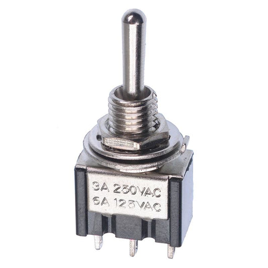 On-Off-(On) Momentary Miniature Toggle Switch SPDT