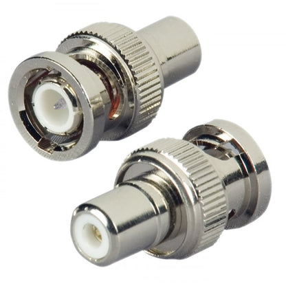 Single Phono RCA Socket to BNC Twist Plug Adapter