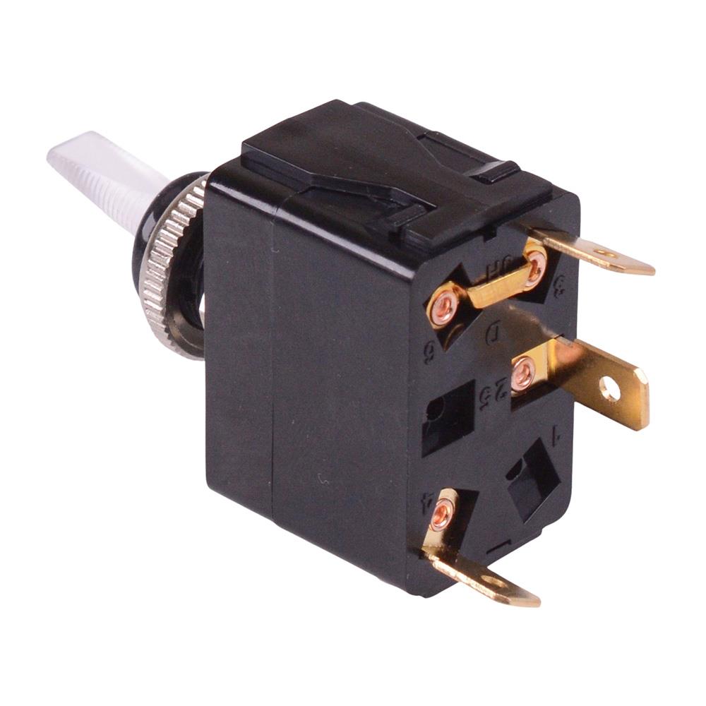 On-Off Red LED illuminated Toggle Switch 20A 12V SPST