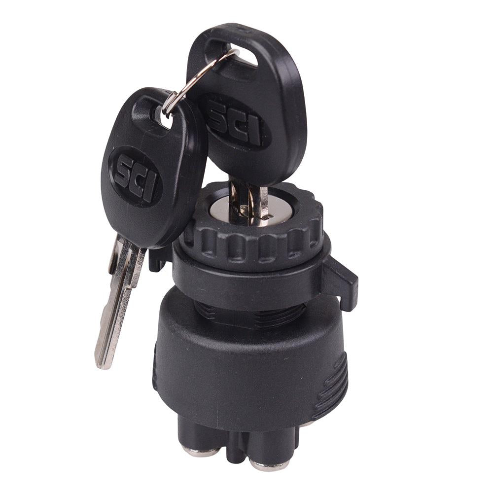 Off-On-(On) Automotive 22mm Ignition Key Switch 15A 12V K3-33B1-07
