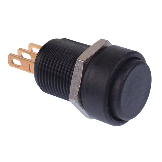 IMP7Z422234 APEM Black Momentary 12mm Push Button Switch SPDT IP67
