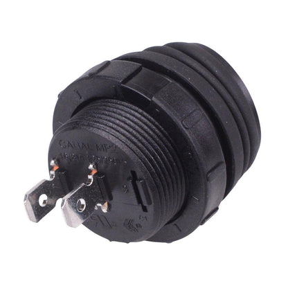 Waterproof On-Off Round Rocker Switch IP68 SPST 10A 250VAC
