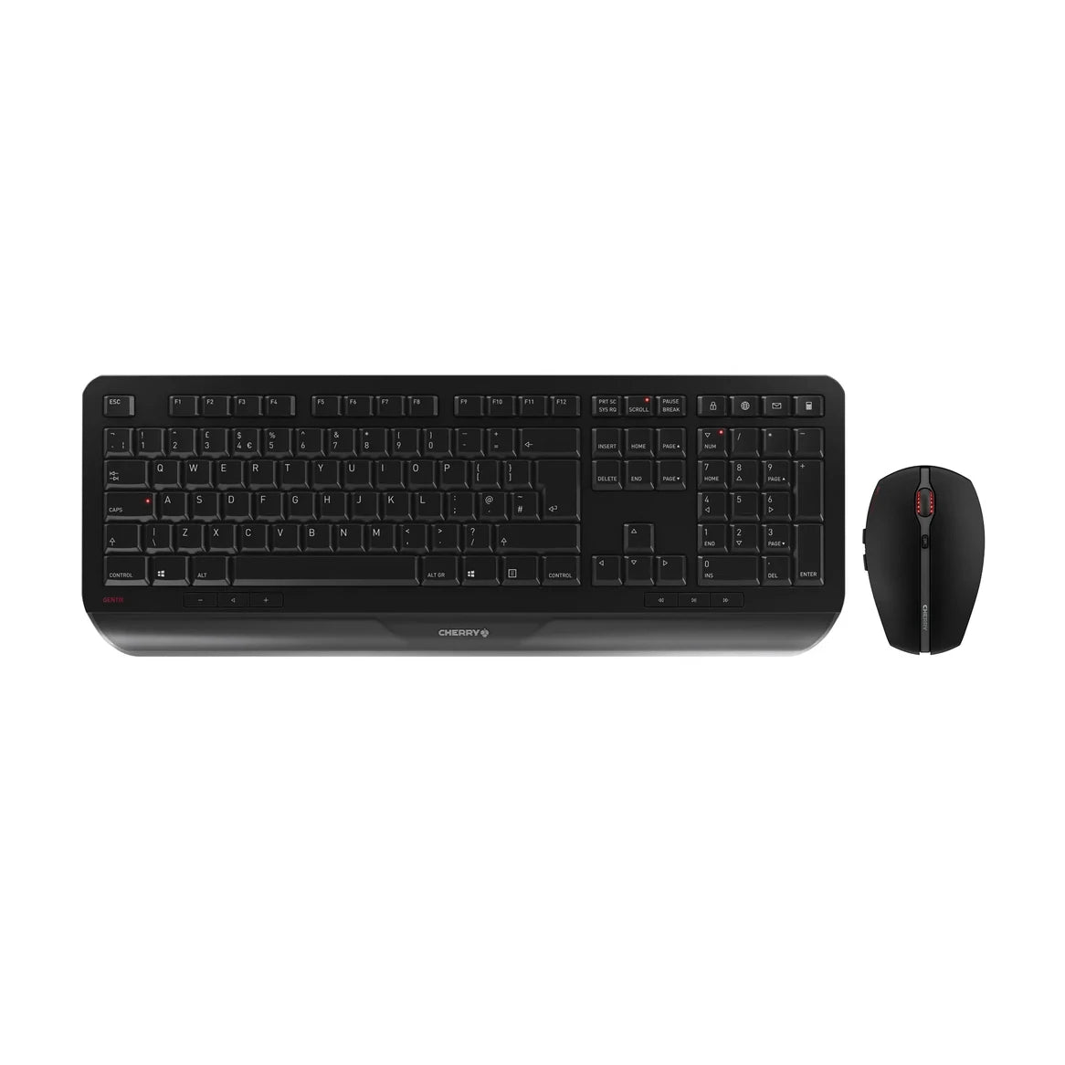 Cherry GENTIX Desktop Wireless Keyboard & Mouse Combo Set, Black
